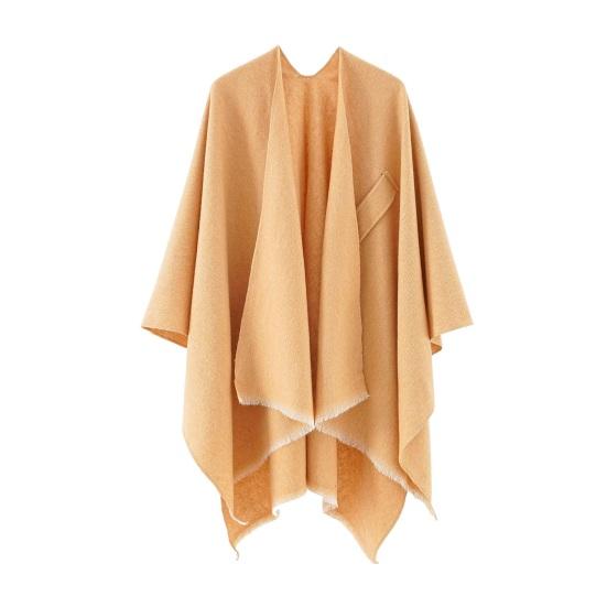 Women Shawl Scarf Solid Color Knitted Shawl Wrap Imitation Cashmere Shoulder Top Sweater Shawl Fashion Accessory