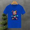2023 New For Men's T-shirt High Quality 100% Cotton Colours Bear Printing Summer Casual Cool Loose O-Neck T-Shirt Male Tops 2yk