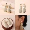 Fashion Golden Pineapple Design Metal Women Earrings For Daily Wear
