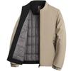 Мужская хлопковая куртка с подкладкой из плюша для осени/зимы – для среднего и пожилого возраста