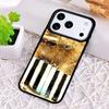 Музыкальное Пианино Элегантный Ударопрочный Чехол для Телефона для iPhone 17 Air 16e 15 11 12 14 13 Pro Max Чехол Coque