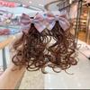 2Pcs Curly Children's Bow Wig Princess Bowknot Hairclip Fasion Baby Wig Hairpin  Daily