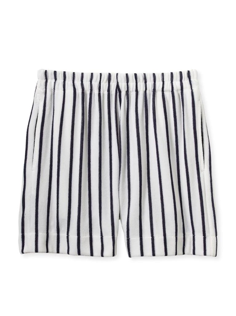Gelato Pique Striped Pile Shorts PWCP252364NVYF Cool-Touch