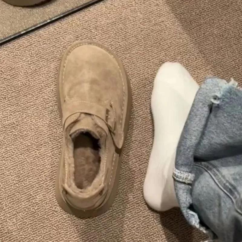 Женская обувь, элегантная, со средним каблуком, круглым носком, на скользящей подошве, зимние ботинки для женщин, весна-осень, высокое качество, большой размер, теплый, 39