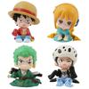 Набор из 10 шт. Фигурки Аниме One Piece Игрушки Луффи Ророноа Зоро 4 см Q-версия Фигурка Действия Кавайная Кукла Украшение для Автомобиля PVC Модель Подарок
