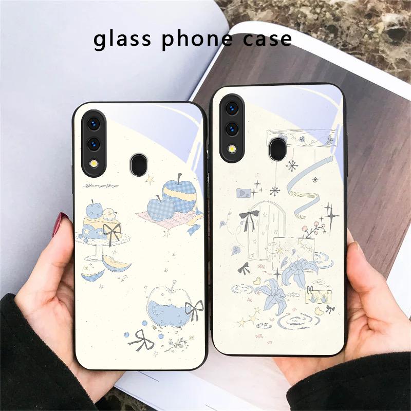Свежий и целебный бриз Для Samsung Galaxy A30 A31 A32 A33 A34 A35 A42 A30s A20 A25 A26 A51 A56 A54 A72 A73 70 Стеклянный чехол для телефона