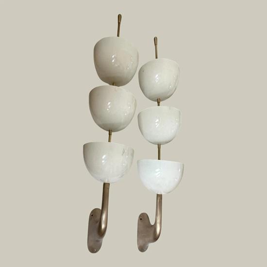 Pair of Bowl 3 White Mid Century Modern Vanity Lamp For Kitchen Dining Living Room Home Decor Christmas Unique Lighting Fixture Gift