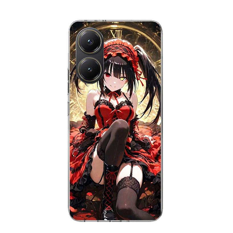 Чехол для телефона Date A Live Токисаки Куруми Для Xiaomi Poco X7 X6 X5 Pro F7 Ultra Redmi 15C 15 13 13C 12 12C 10 10A 10C 9 9A 9C 9T Co