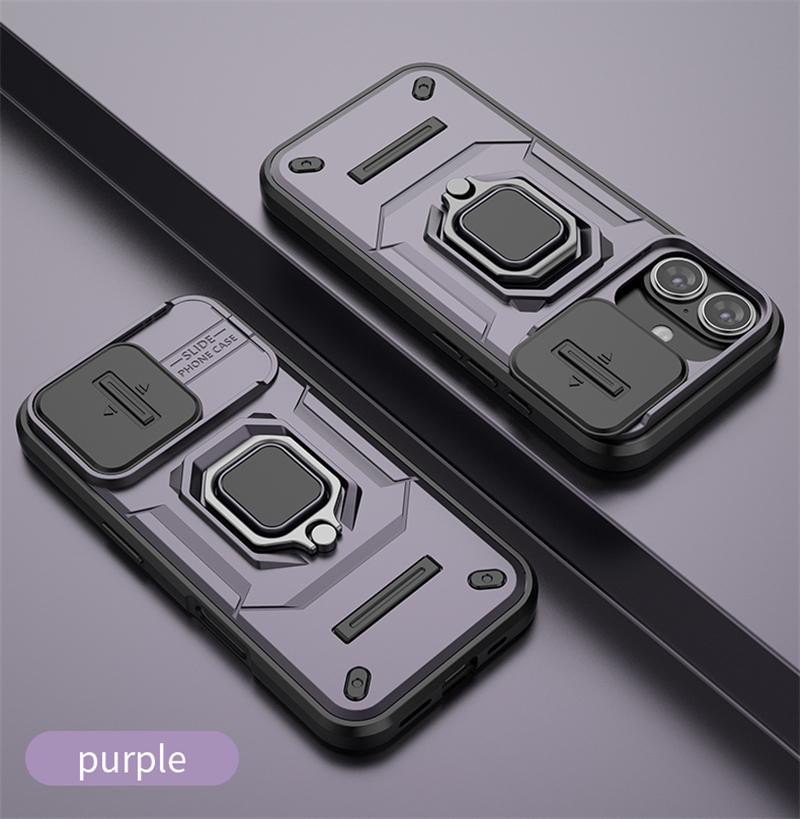 Роскошный деловой чехол-подставка для объектива камеры военного класса для iPhone 13 14 15 16 Pro Max Plus 16Pro 15Pro 13 бампер