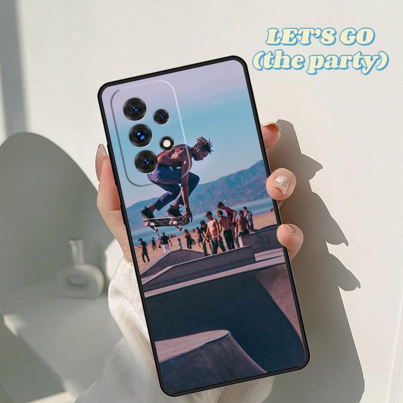 Крутой чехол для телефона со скейтбордом Для Samsung Galaxy A42 A31 A40 A51 A71 A32 A80 A91 A52 A72 A73 A20e A21S A50 A70 A11 A12 Чехол