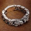Retro Double Leopard Men's Handmade Bracelet - Distressed Vintage, Hip Hop Style