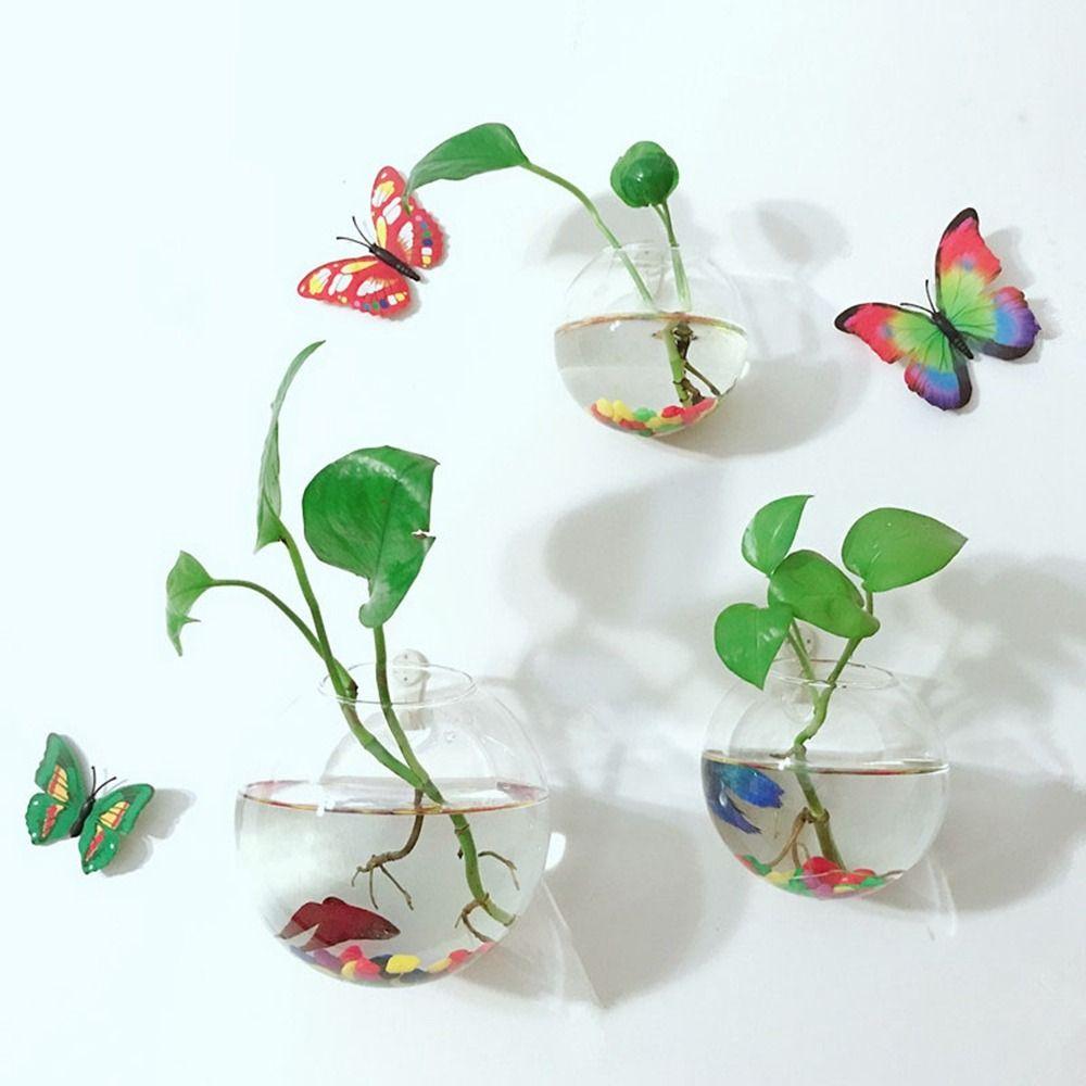 Настенные Гидропонные Растения Стеклянные Поделки Контейнер для Растений Ваза для Цветов Горшок для Цветов Гидропонная Ваза