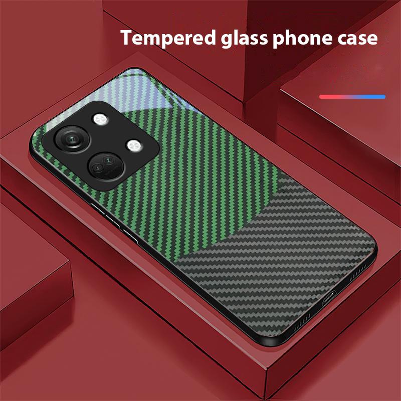 Двухцветные полосы для OnePlus Nord 3 5 6T 7 Pro 8 12 10T Reno8 Lite 5G 10R Nord N30 Жесткий чехол из закаленного стекла для телефона Черный