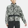 Nike Спортивная одежда Женская куртка из шерпы Stay Warm с животным принтом и воротником-стойкой Темно-дымчато-серая CU6592-070