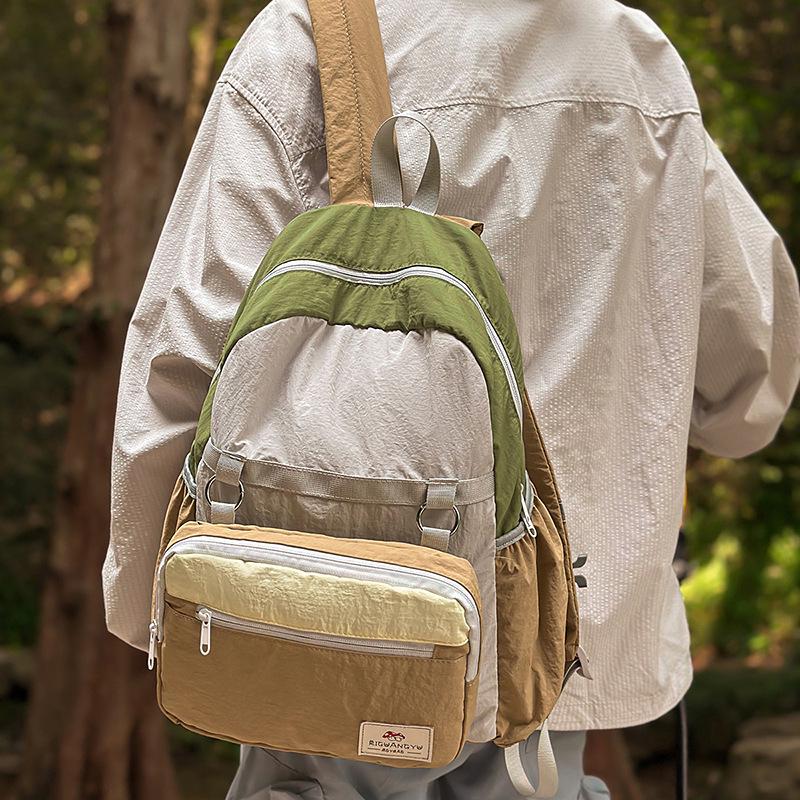 Новый легкий спортивный рюкзак Mountain Series Color Block — дышащий, складной, идеально подходит для путешествий и альпинизма.
