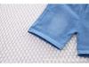 Stylish Toddler Summer Short-Sleeve Lapel Denim Two-Piece Set for Boys & Girls
