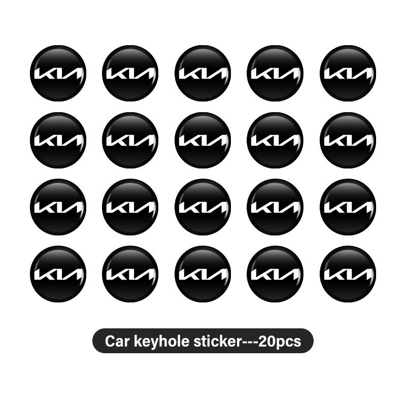 YNAZ6 8/12/20PCS Car Remote Control Key Badge Emblem Stickers Decorat Accessories For KIA Rio K5 K2 K3 Sportage Ceed Sorento Picanto