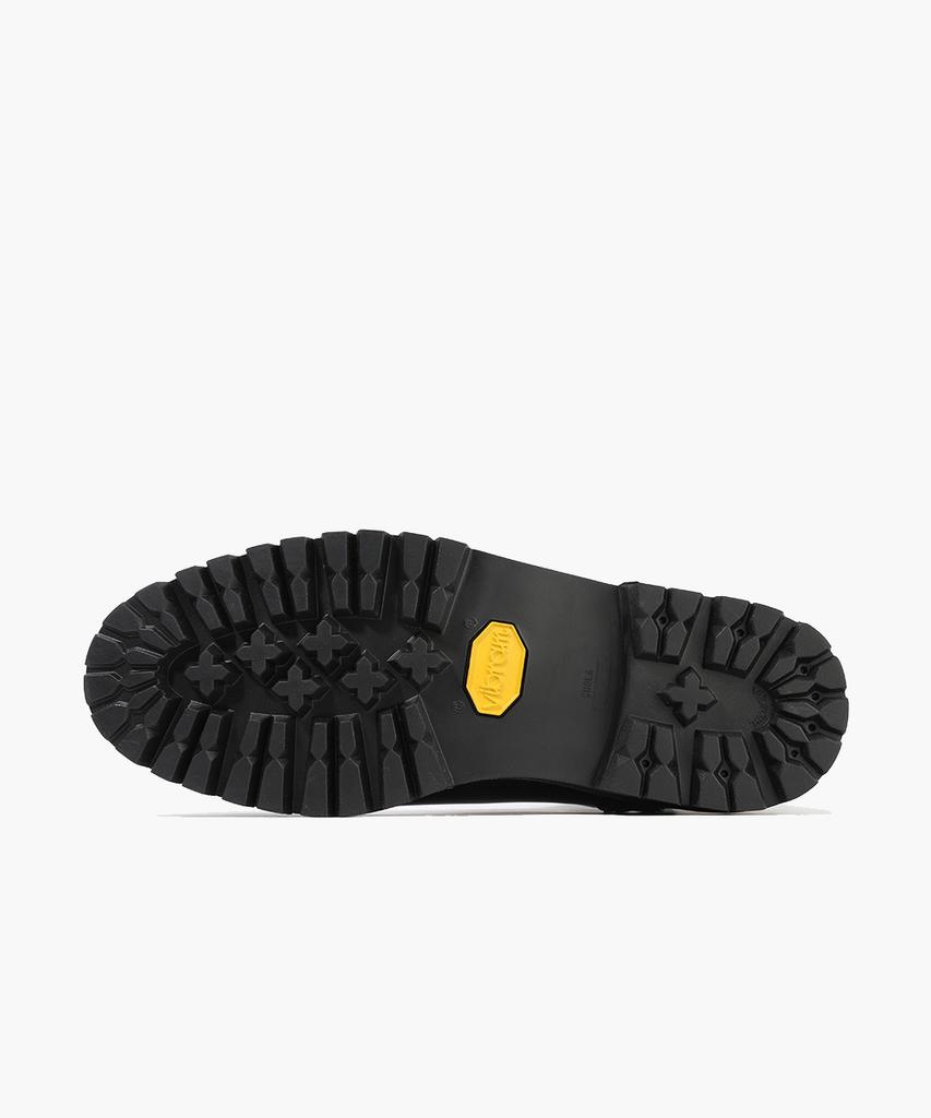 Firenze Atelier [Vibram] Zipper Detail Full Grain Round Toe Chelsea 9770 [Black Box]