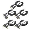 Flexible Right Angle HDTV Spring Cable 90Degree Connectors Extends Up To 78Inches for HDTVs and Digital Cameras