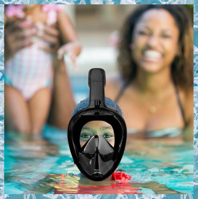 Full face swimming diving mask for pool, beach, L/XL
