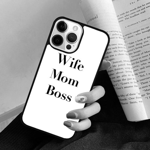 Чехол для телефона Жена Мама Босс Для iPhone 17 Air 16 15 14 Plus для apple 16 11 12 13 Pro Max coque