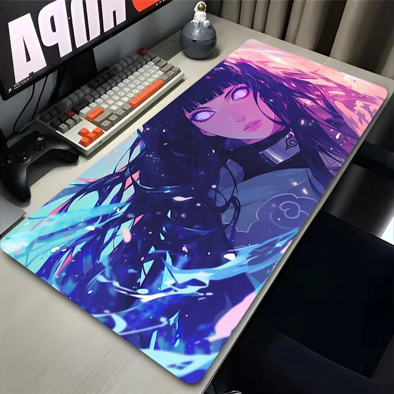 Sexy Anime Girl Mouse Pad Laptop Kawaii H-hyuuga H-hinata Mousepad Gaming Keyboard Rug PC Non Slip N-narutoS Desk Mat XXL Carpet