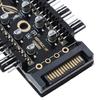 ШИМ-концентратор вентилятора 10, охладитель Sata Molex, охлаждающий вентилятор, разветвитель, адаптер контроллера скорости