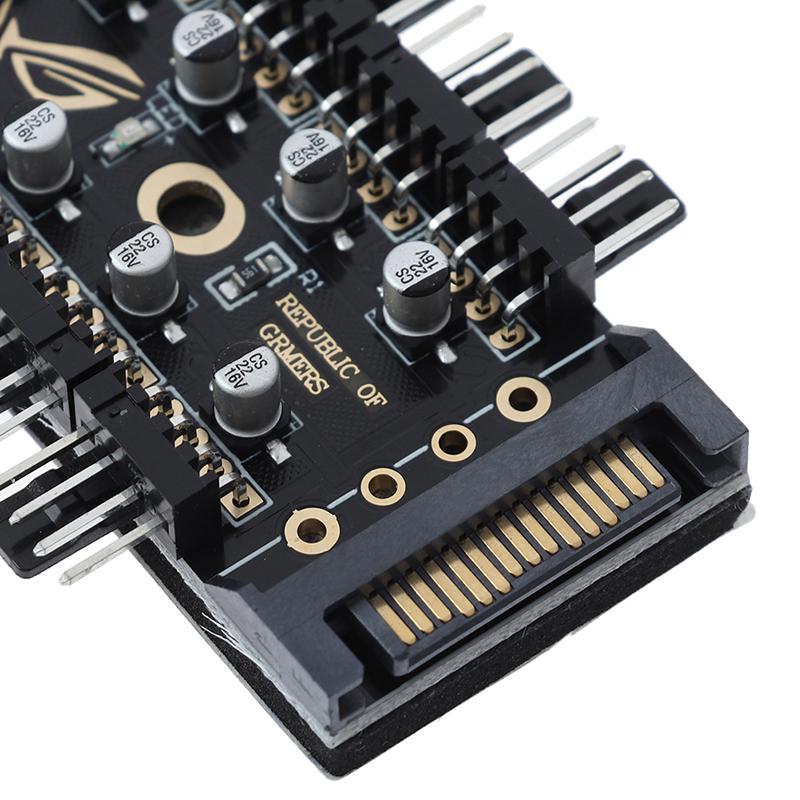 ШИМ-концентратор вентилятора 10, охладитель Sata Molex, охлаждающий вентилятор, разветвитель, адаптер контроллера скорости