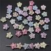 50pcs Fashion Imitation Glass Burst Flat Bottom Five-pointed Star Loose Bead Bracelet Necklace Accessories DIY Handmade Materials