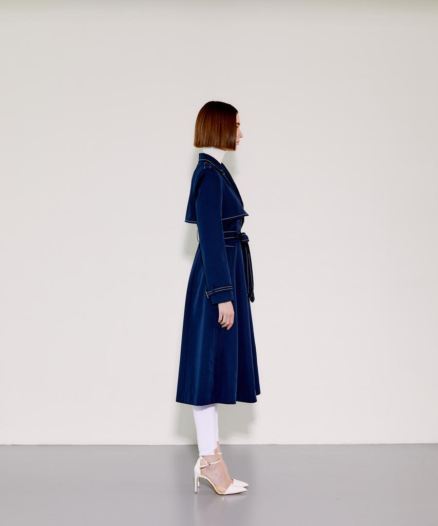 Chaenewyork The Tailored Trench Coat [Navy]