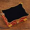 Vintage Elegant Jewelry Box with Gold Detailing, Alloy Pearl Storage Box Rings, Earrings, Makeup Table Decorative Accessories