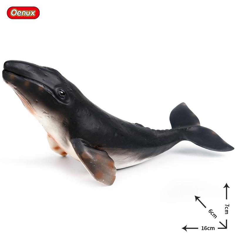 Oenux Фигурки морских животных, фигурки морской жизни, акула, кит, мегалодон, модель, фигурки из ПВХ, украшение для дома, познавательная игрушка для детей