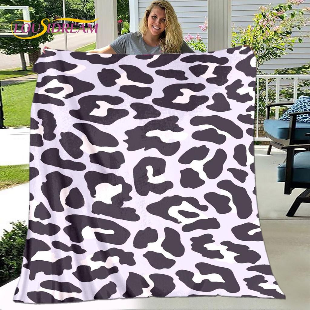 Классическое одеяло с леопардовым принтом, фланелевое одеяло, теплое одеяло для гостиной, спальни, кровати, дивана, подарок для путешествия