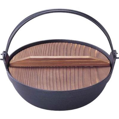 Iwachu Furupot Глубокий 36 Черный Обожженный Внутренний диаметр 36 см Для открытого огня Чугунная посуда Намбу 21013