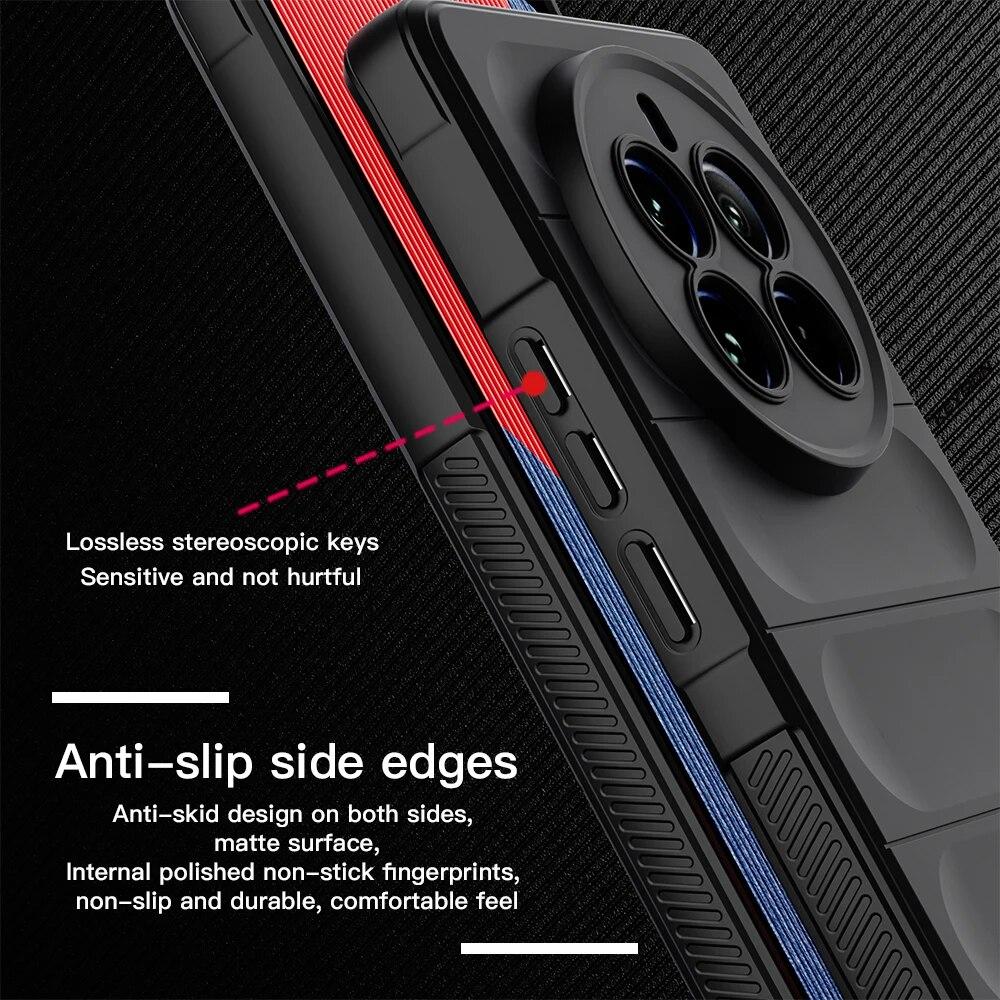 KEYSION Противоударный чехол для Realme 12 Pro+ 5G, противоскользящая мягкая силиконовая задняя крышка для телефона OPPO Realme 12 Pro Plus 5G 11 Pro+