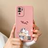 For Redmi Note 10 10T 10S Phone Case Cartoon Liquid Silicone Full Coverage Anti Drop Bumper For Xiaomi Redmi Note10 10 S T Funda