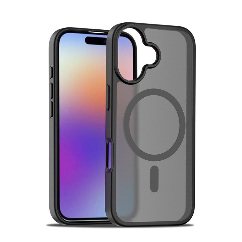 Магнитный матовый чехол для iPhone 17, Совместим с моделями iPhone 13, 14, 15, 16, 17
