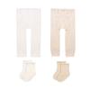 Hi Baby Club 2 Types of Footless Tights + 2 Types of Round Socks Set, Korean Baby Products