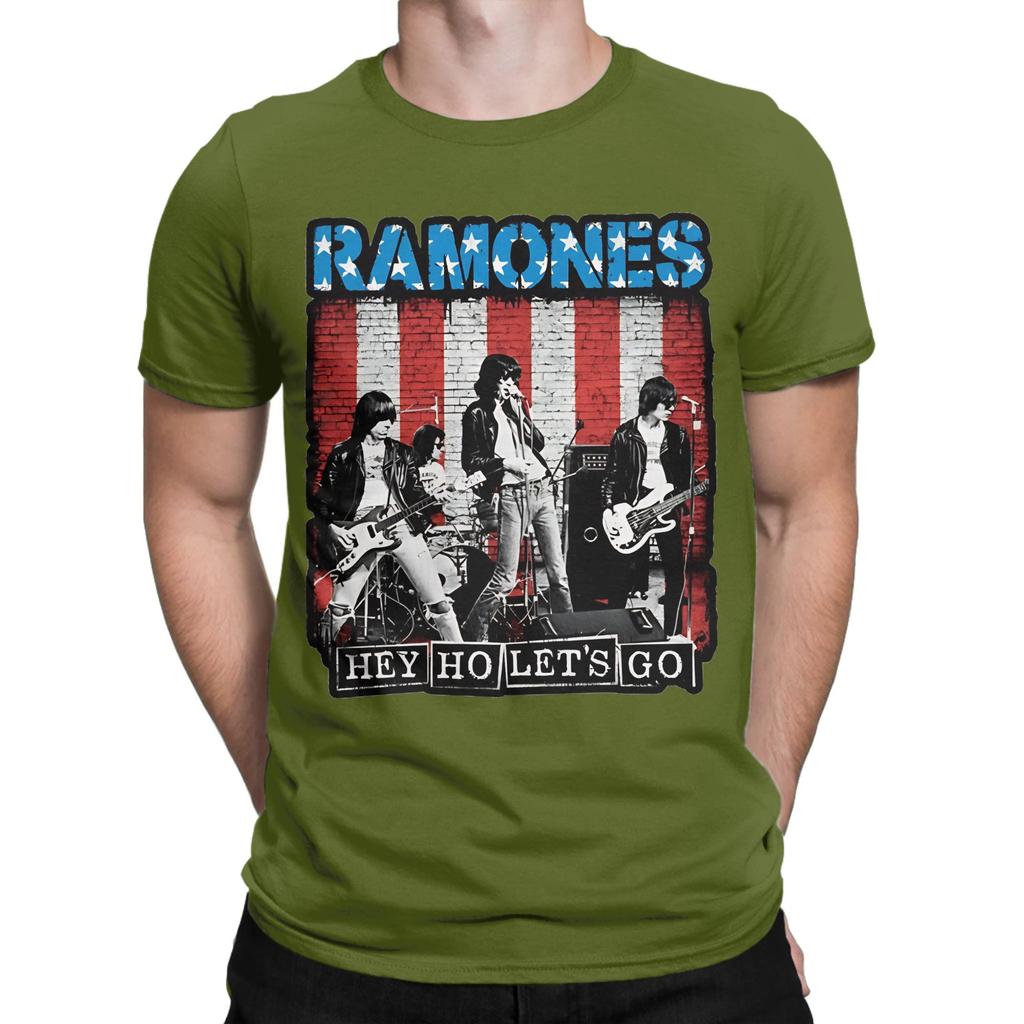 Classic Novelty 100 Cotton Tshirt Ramones R Tops Tees For Unisex