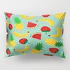 Ins Fruit Single Sided Polyester Pillow Case Watermelon Banana Pineapple Strawberry Pattern Waist Cushion Cover Bedside Pillow Case