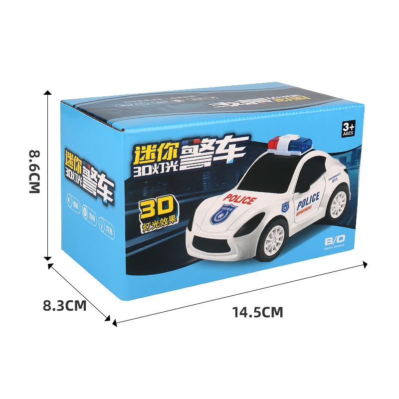 Electric Colorful Police Toy Car Universal Walking With Music Lights Children's Toy Car Boys And Girls Car