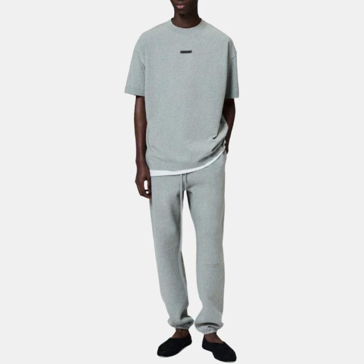 Fear of God Essentials Винтажные флисовые спортивные штаны 'Concrete Heather' Мужские 130SP258045F