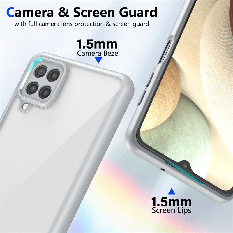 Противоударная прозрачная задняя крышка из ПК для Samsung Galaxy A12 A22s A32 A52s M32 A13 A23 A33 A53 M13 M23 M33 M53 Чехол Силиконовая защита
