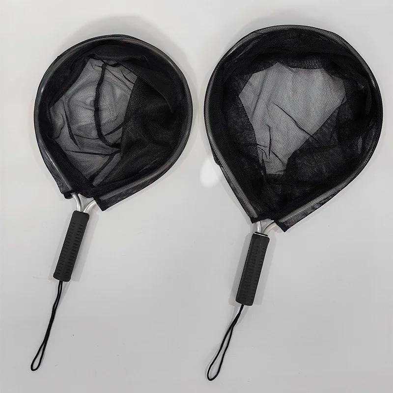 Hot Sale Fishing Accessories Fly Fishing Goods Landing Net with Corrosion Resistant Handle Knotless Mesh Gift for Friends Family