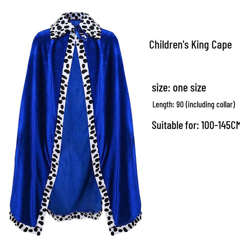 Красная накидка-шаль для Хэллоуина, дня рождения, вечеринки или Рождества - костюм короля и принца для детей и взрослых