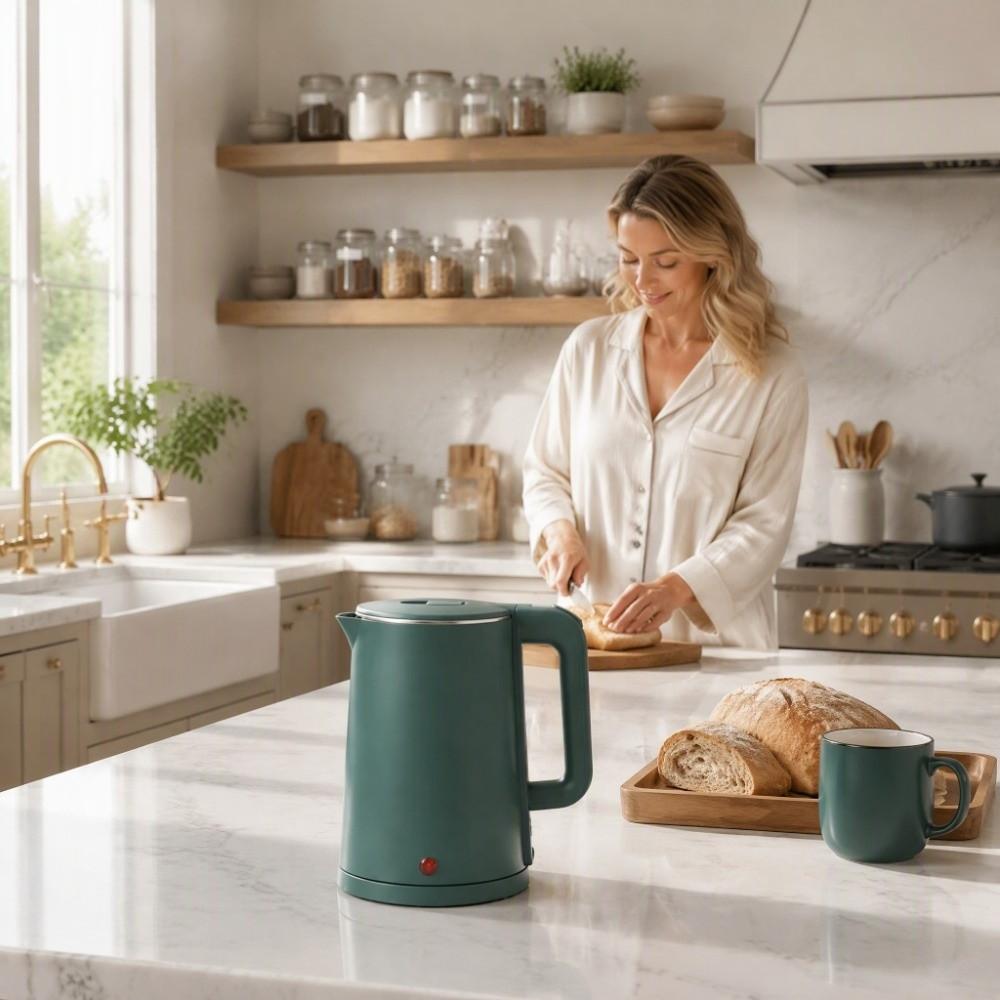 EU Plug Water Kettle Stainless Steel Electric Water Heater Water Boiler Home Use