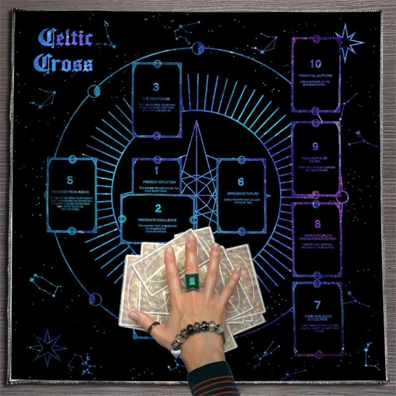 Скатерть для гаданий, Скатерть для чтения карт, Астрология, Карты Таро, Скатерть для алтарей, Аксессуары для настольной игры для гаданий
