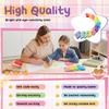 Leinuosen 12 Pieces Sticky Notes Shape 3 Inch Bright Colors Self-Stick Pads Multiple Colors Sticky Notes Back to School Gifts for Classroom Office