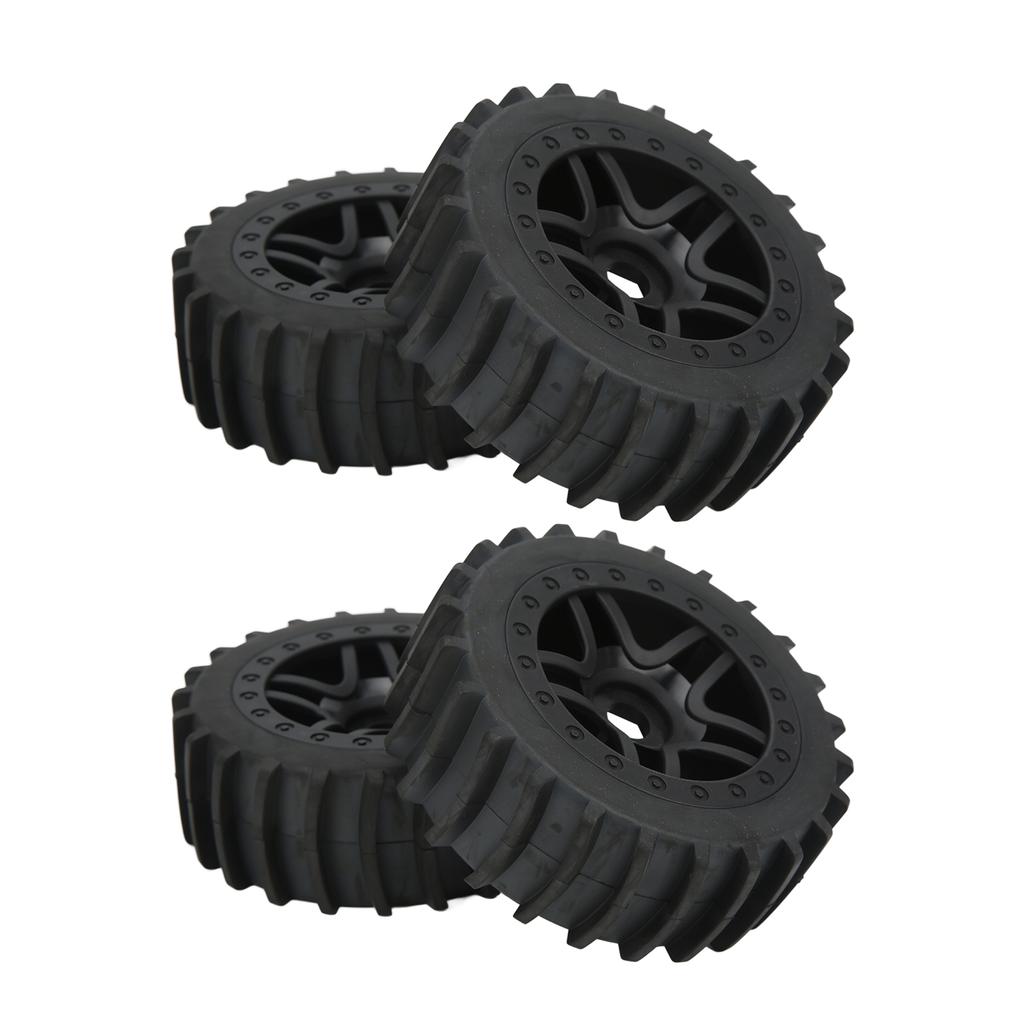 4pcs RC Rubber Tire Universal Upgrade Parts Off Road Truck Hub Wheel for ARRMA 1 7 1 8 1 10 RC Car