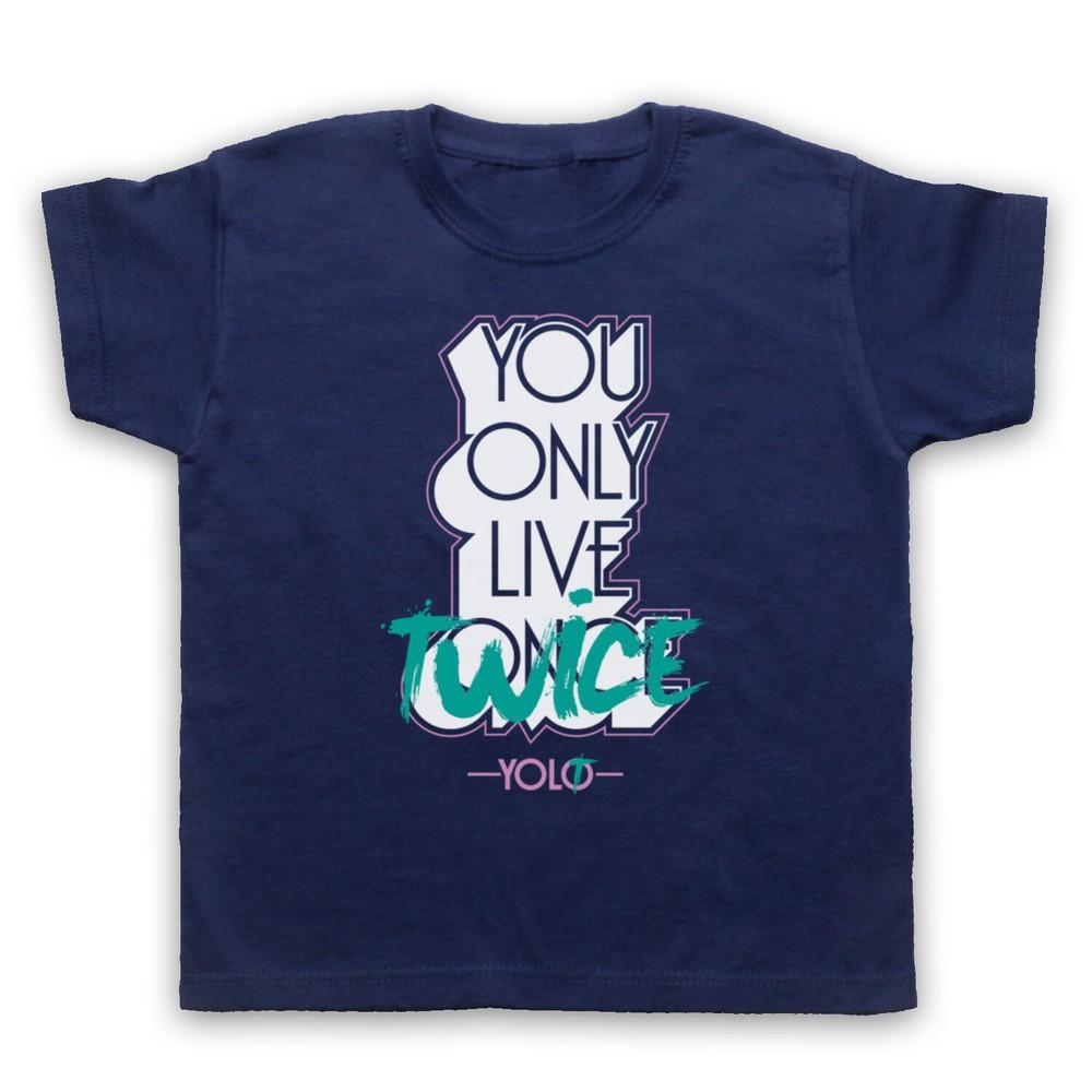 You Only Live Twice Yolt Funny Parody Slogan Comedy Kids Childs T-Shirt